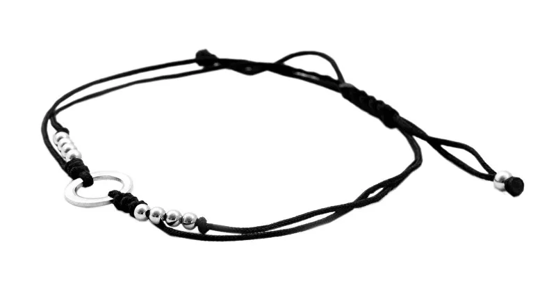 Beneto Exclusive Bracciale con cordino e anello AGB377 donna