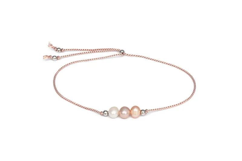 Agato Bellissimo bracciale corda con perla HE04R3S-LP da donna