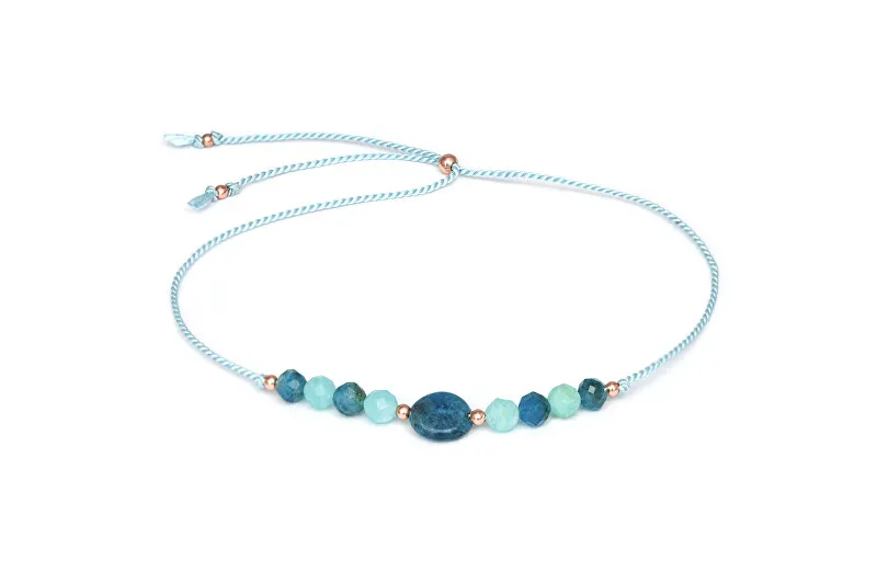Agato Bracciale in corda di apatite e amazzonite HE11R3RG-LB donna