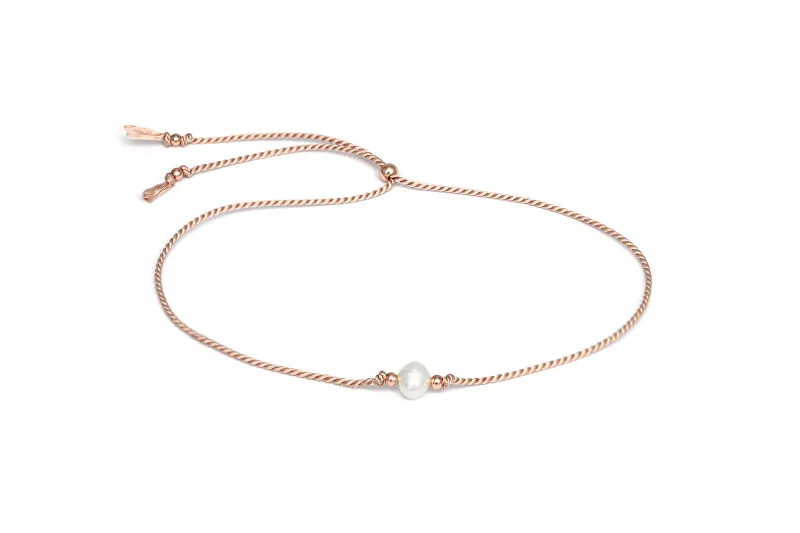 Agato Braccialetto in corda con perla di fiume HE47R3RG-LP donna