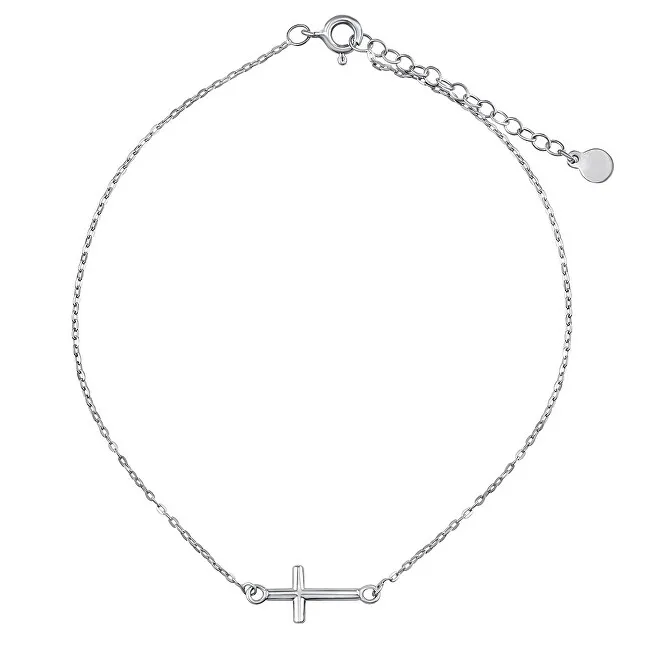 Silvego Catena decorata in argento sulla gamba di Bree con croce ZT200770A donna