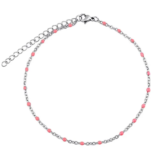 Silvego Catena per gambe in acciaio - rosa KMM1743 donna