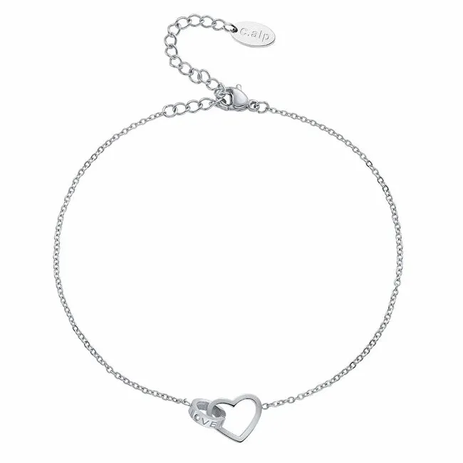 CRYSTalp Elegante cavigliera in acciaio Together 29004.E donna