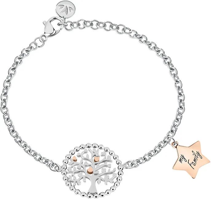 Morellato Bracciale in acciaio Albero della Vita Verde Talismani SAQE14 donna