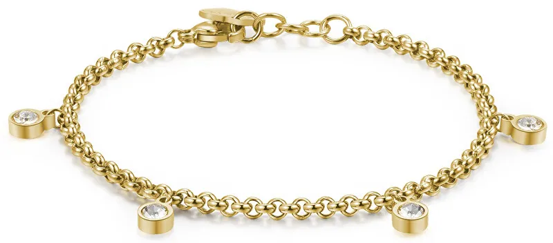 S'Agapõ Bracciale in acciaio con cristilla Luce SCE13 donna