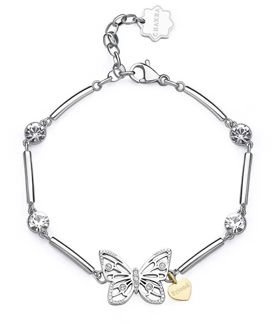 Brosway Affascinante bracciale bicolore con cristilla Chakra Farfalla BHKB170 donna