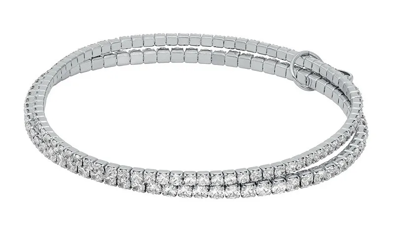 Michael Kors Bracciale tennis doppio Brilliance Kors MKJ8359CZ040 con zirconi donna