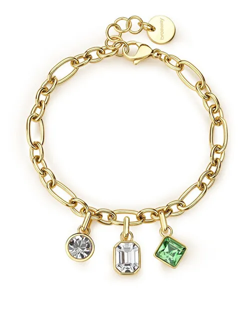Brosway Bellissimo bracciale placcato oro con pendenti Symphonia BYM196 donna