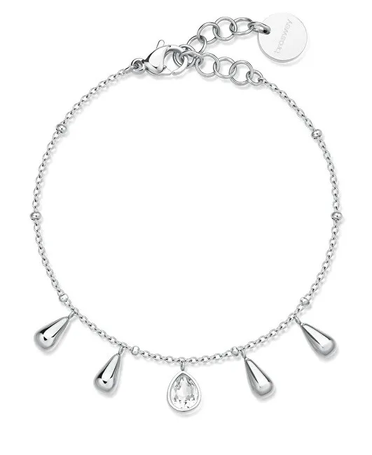 Brosway Elegante bracciale in acciaio con pendenti Tear Drop Perfect BPC19 donna