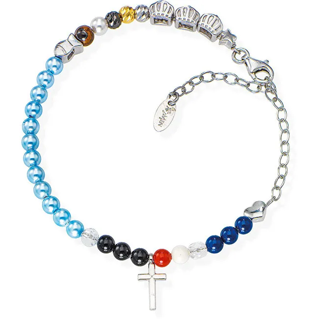 Amen Braccialetto di perline colorate Vita di Gesù BRVIGE unisex