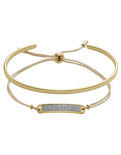 Fossil Core Gifts Set di bracciali placcati in oro da donna JGFTSET1082 donna