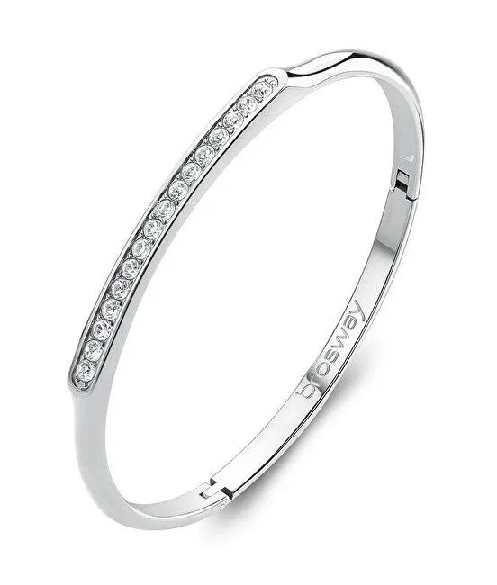 Brosway Con te BWY56 Bracciale in acciaio massiccio con cristalli da donna