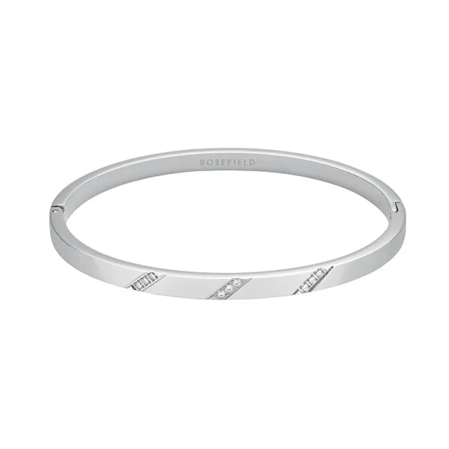 Rosefield Elegante bracciale solido con cristalli JBLCS-J1044 donna