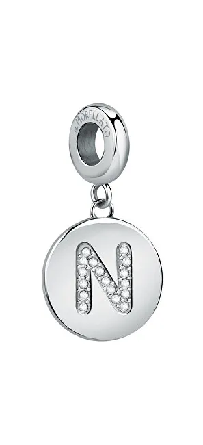 Morellato Ciondolo in acciaio lettera "N" Drops SCZ1164 donna