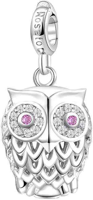 Rosato Ciondolo gufo in argento con zirconi Story RZ002R donna