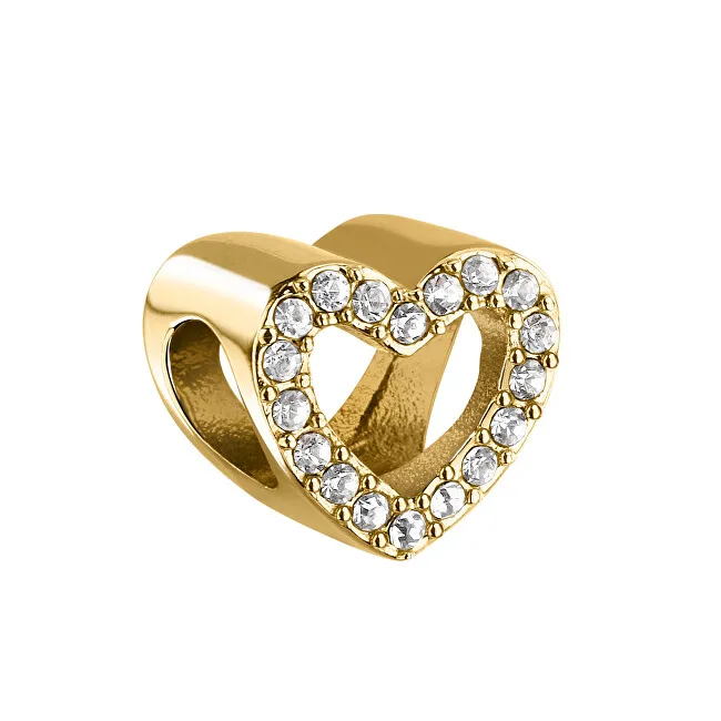 Morellato Perlina a forma di cuore placcata oro con crystal Drops SCZ1386 donna