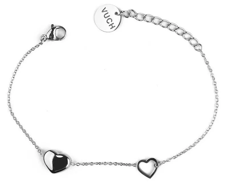 Vuch Bracciale romantico in acciaio Fidelity Silver donna
