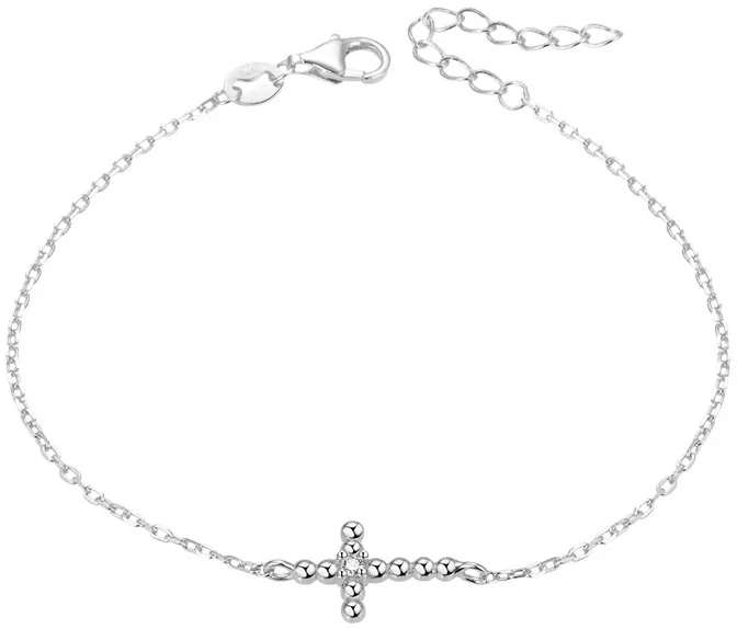 Beneto Bracciale in argento con croce AGB580/21 donna