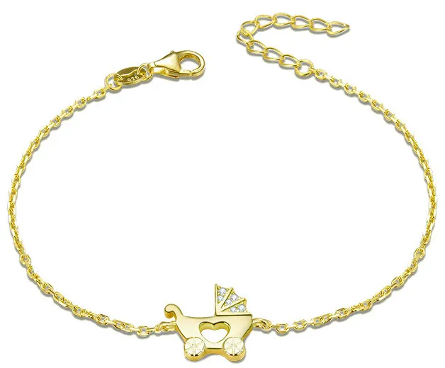 Beneto Bracciale in argento placcato oro Stroller AGB578/21-GOLD donna