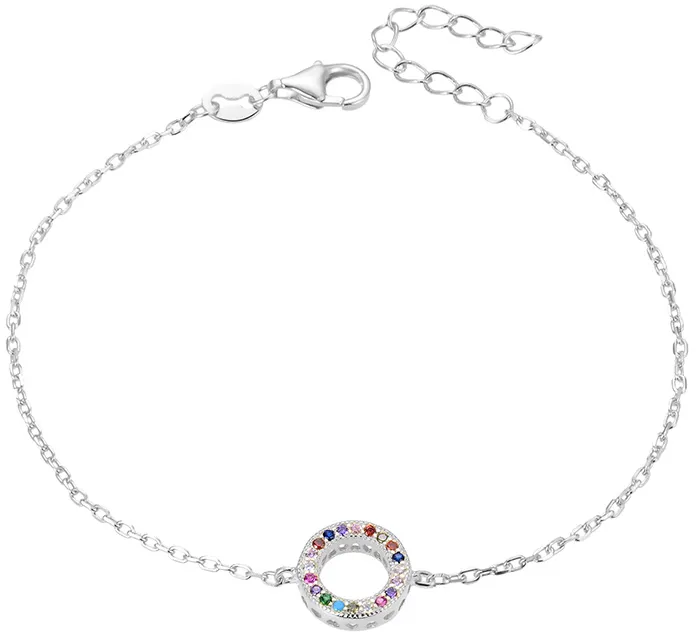 Beneto Bracciale moderno in argento con zirconi AGB581/21 donna