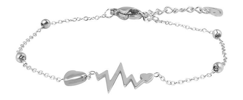 Troli Bracciale in acciaio pregiato Heartbeat VGS1103S donna