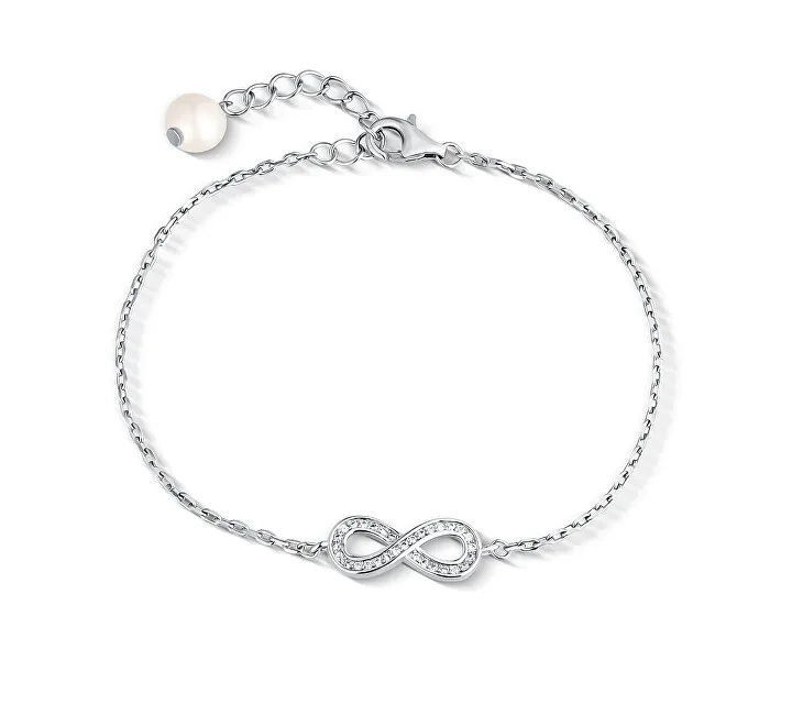 JwL Luxury Pearls Bracciale infinito in argento sterling con perla autentica JL0848 donna