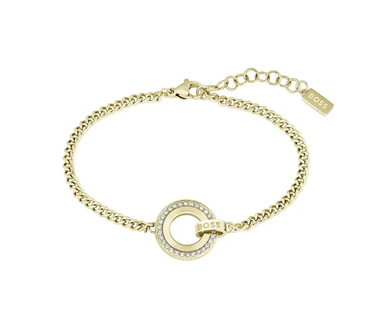 Hugo Boss Affascinante bracciale in acciaio placcato oro 1580504 donna