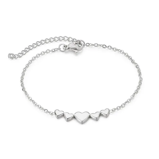 Troli Bracciale romantico in acciaio Cuori VEDB0330S donna
