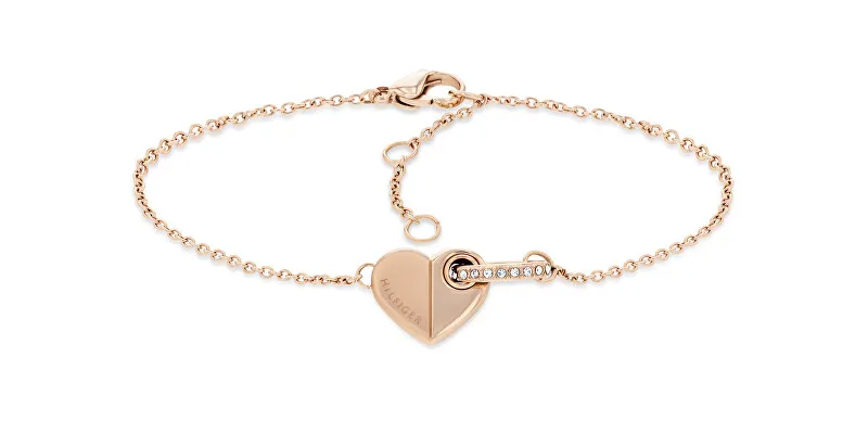 Tommy Hilfiger Bracciale moda in bronzo con cuore 2780881 donna