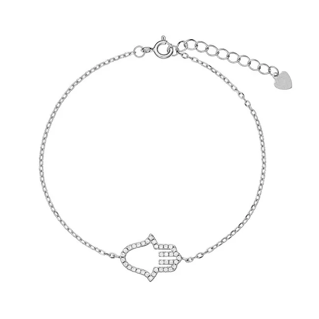 AGAIN Gioielli Bracciale Hamsa in argento popolare - Mano di Fatima AJNR0014 donna