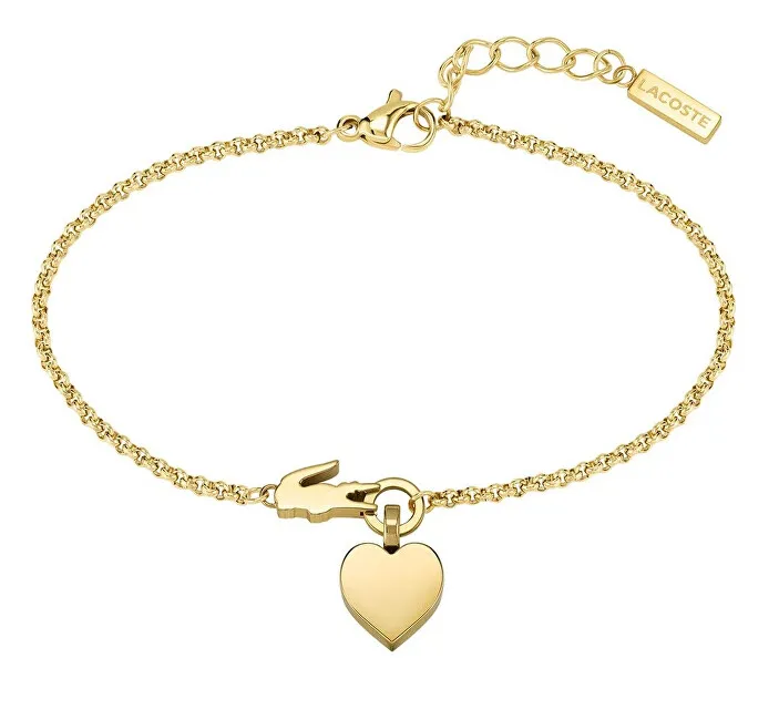Bracciale Lacoste Delicato placcato oro da donna Love My Croc 2040028 da donna