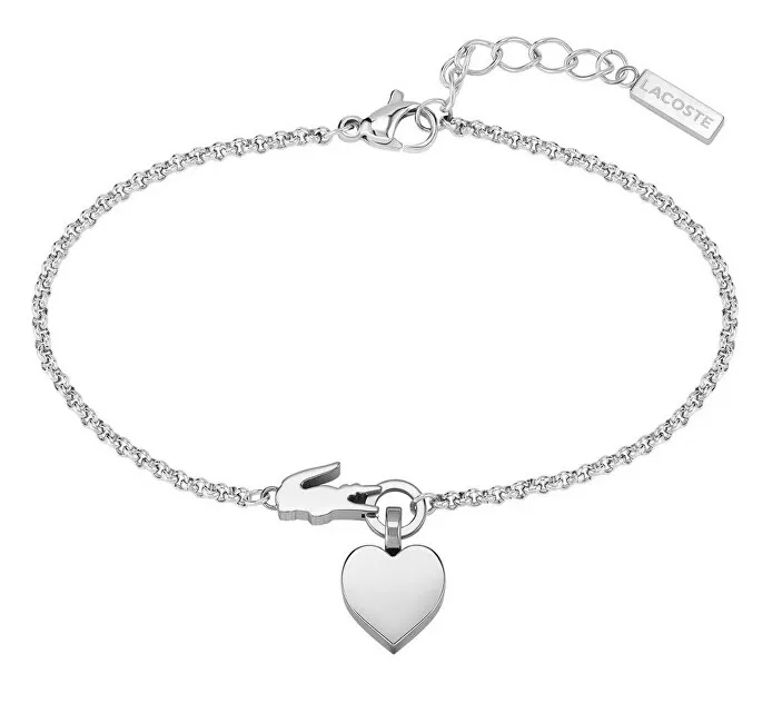 Lacoste Bracciale delicato in acciaio da donna Love My Croc 2040027 donna