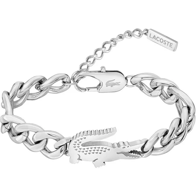 Lacoste Bracciale in acciaio da donna Coccodrillo 2040373 donna