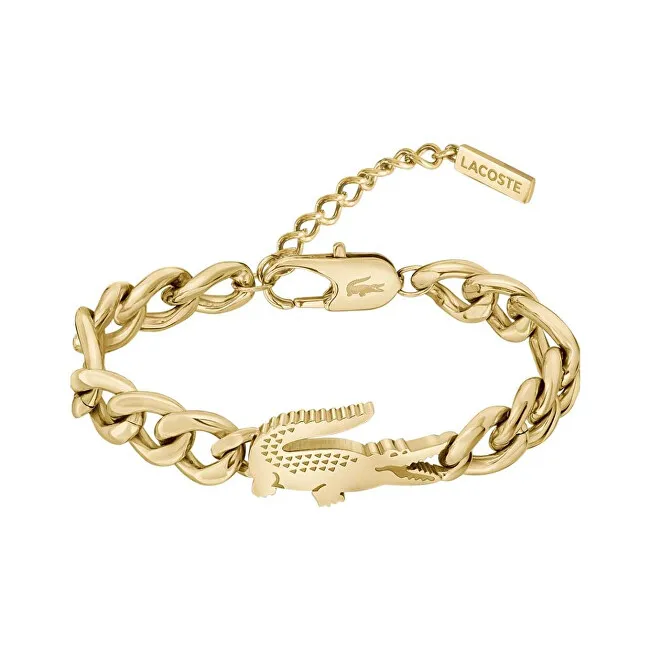 Lacoste Bracciale da donna placcato oro Coccodrillo 2040374 donna