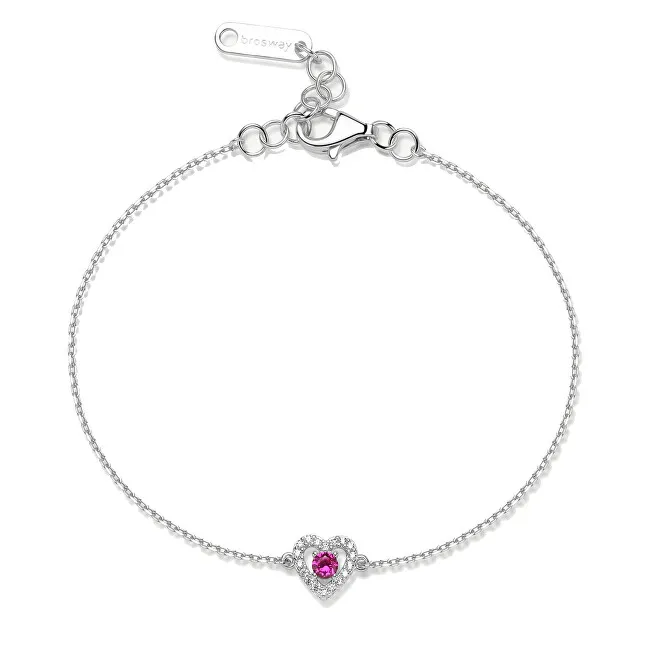 Brosway Bracciale in argento Cuore con zirconi Passion Ruby Fancy FPR129 donna