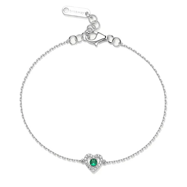 Brosway Bracciale in argento Cuore con zirconi Life Green Fancy FLG126 donna