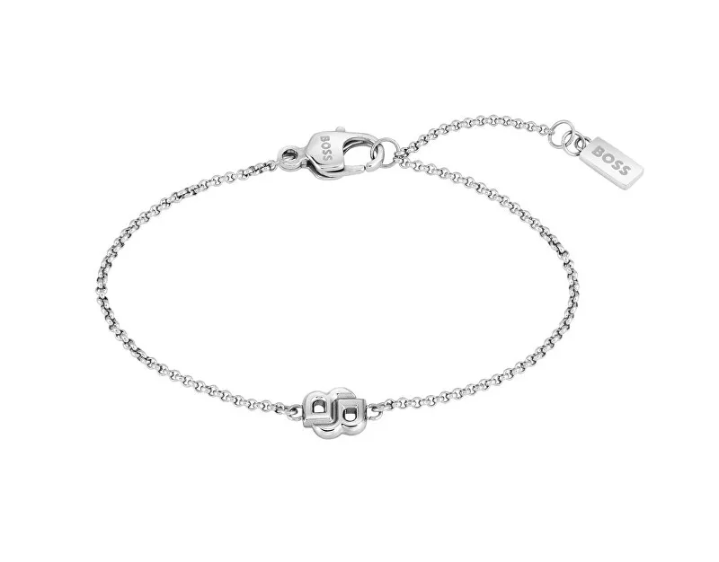 Hugo Boss Bracciale elegante in acciaio da donna Double B 1580748 donna