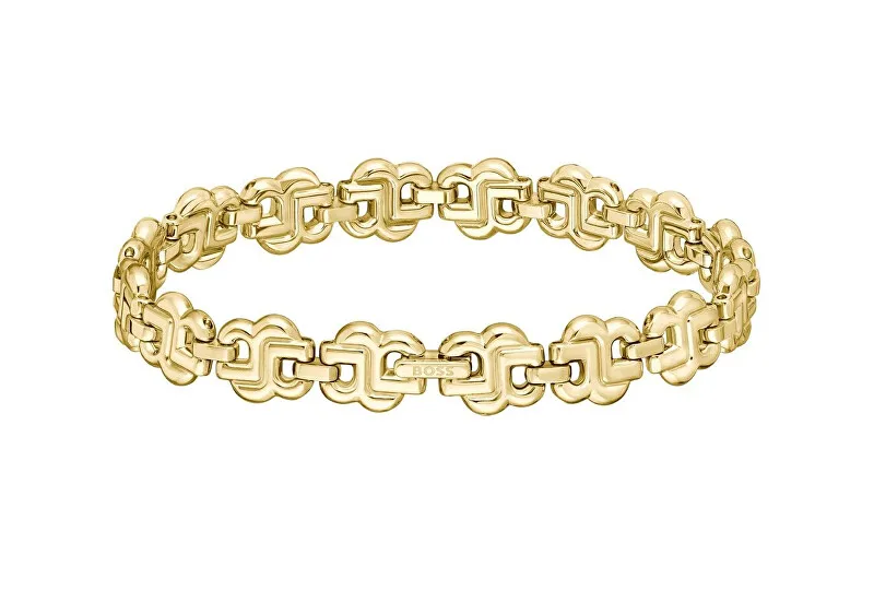 Hugo Boss Bracciale moda placcato oro Double B 1580741 donna