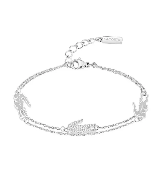 Lacoste Bracciale doppio in acciaio da donna 2040471 donna