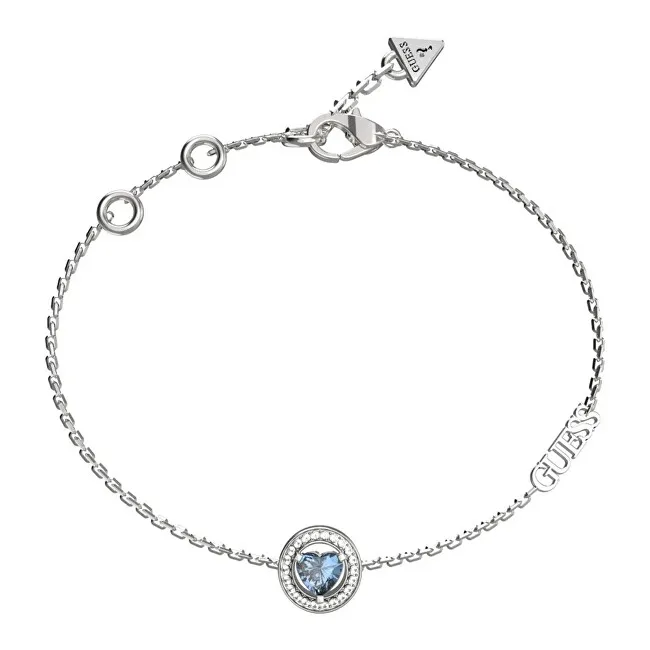 Guess Delicato bracciale in acciaio con zirconi M`ama Non M`ama JUBB04668JWRHLS - Lunghezza: 21 cm donna