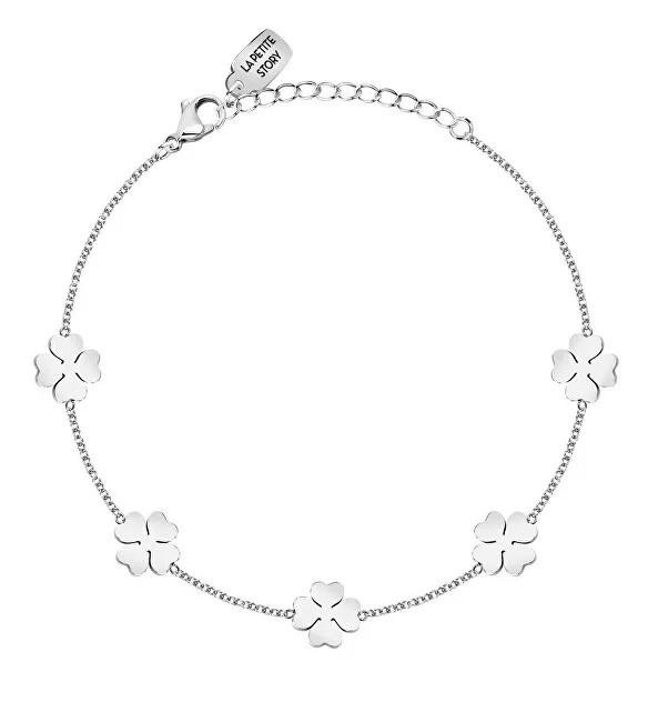 La Petite Story Bracciale in acciaio con quadrifogli Amicizia LPS05ARR106 donna