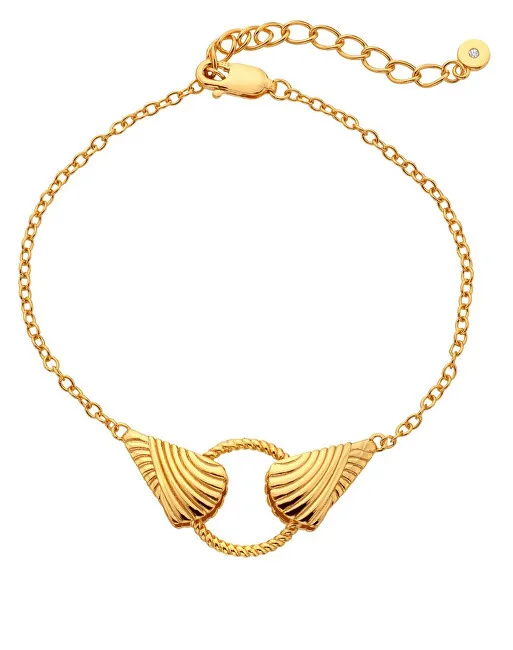 Hot Diamonds Bracciale placcato oro con diamante autentico Golden Edit Hope DL705 donna
