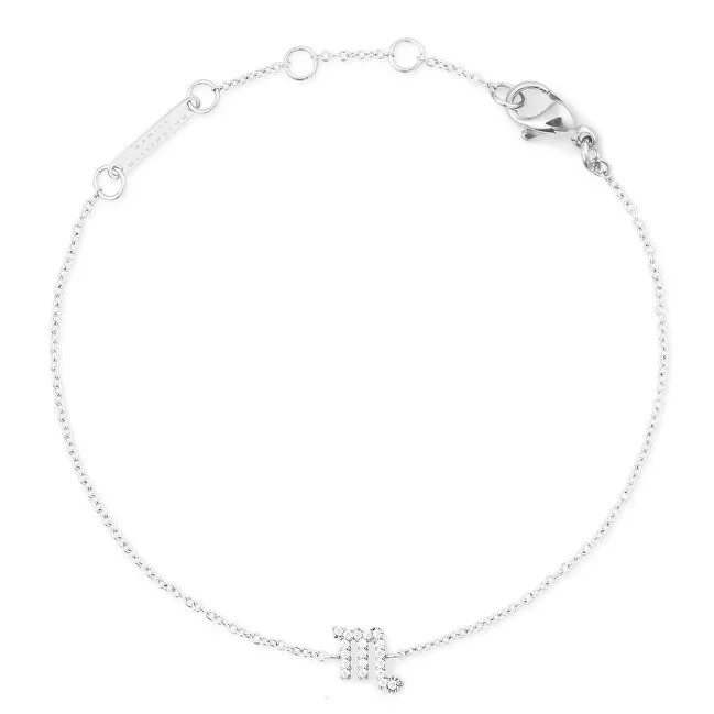 Daniel Wellington Bracciale in acciaio con catena Scorpione Cristallo Zodiaco DW00400938 donna