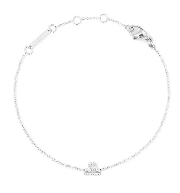 Daniel Wellington Bracciale in acciaio con catena Bilancia Cristallo Zodiaco DW00400937 donna