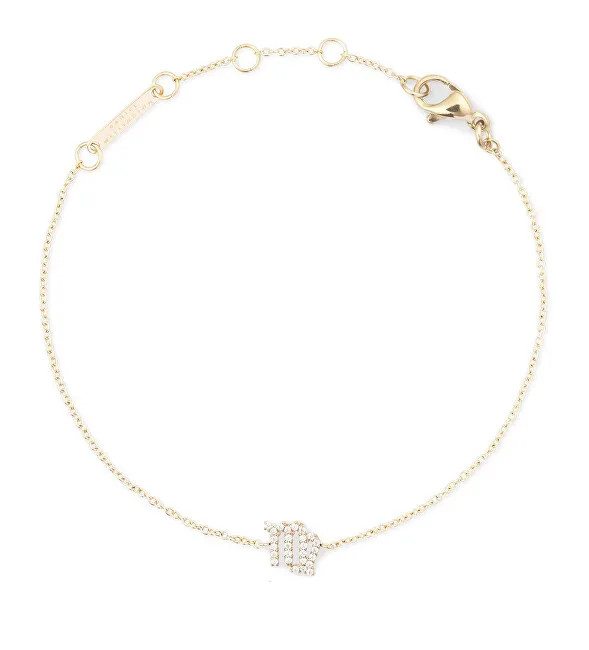 Daniel Wellington Bracciale a catena placcato oro Vergine Cristallo Zodiaco DW00400912 donna