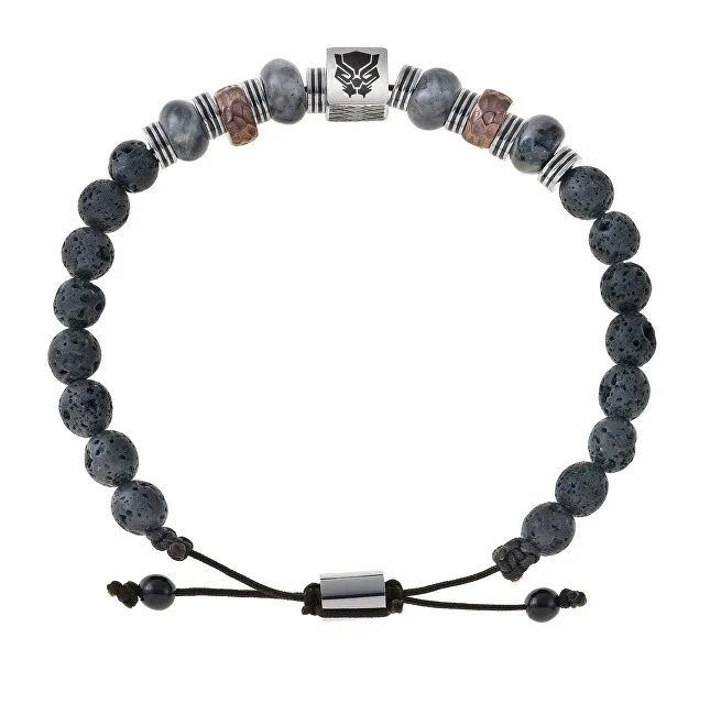 Disney Bracciale moda con perline Black Panther Marvel B600617TL.CS uomo