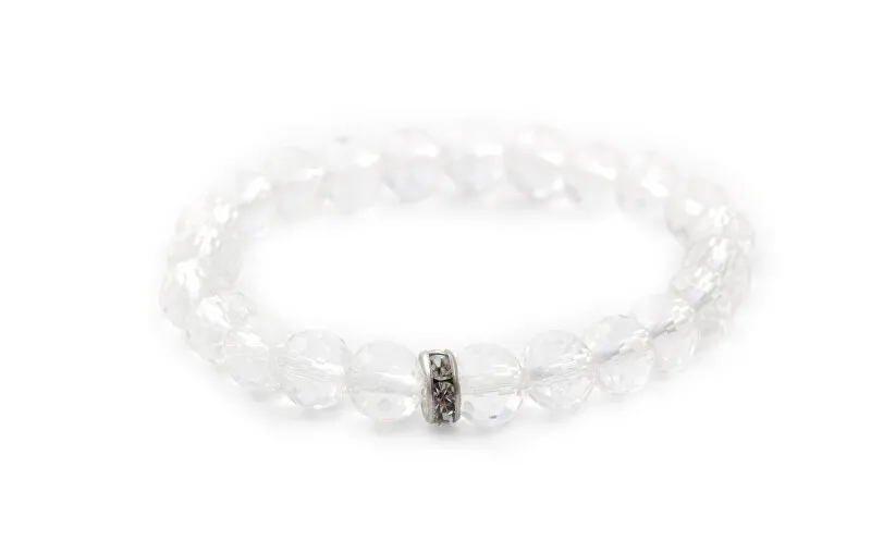Agato Bracciale con perline in cristallo sfacettato MINK49/17 donna