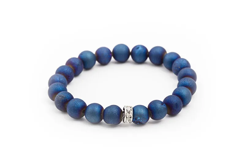 Agato Bracciale con perline di agata MINK83/17 donna