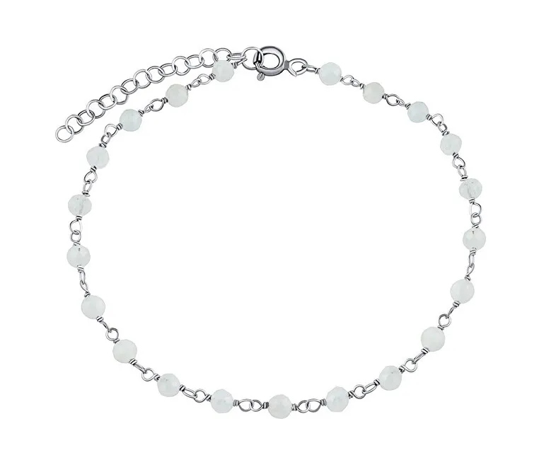Silvego Bracciale in argento con pietra di luna Arika autentica da 3 mm INS1002BMS donna