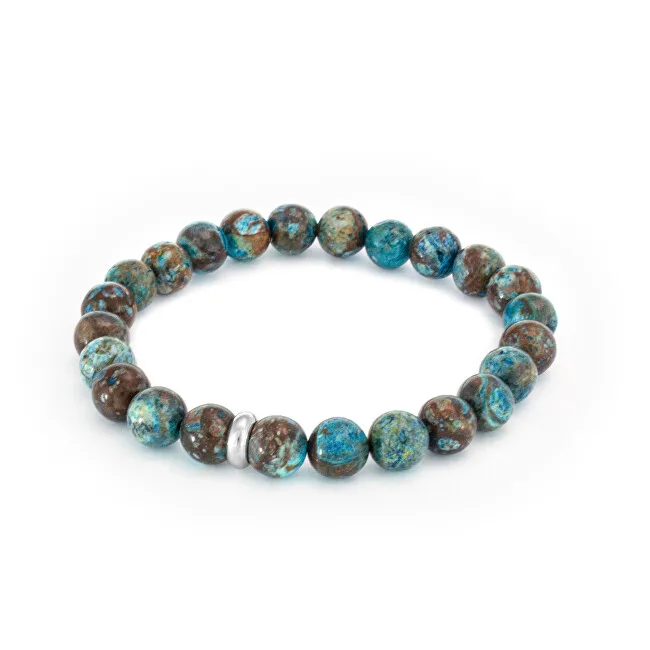 Bracciale con perline di agato e diaspro MINK129/20 donna
